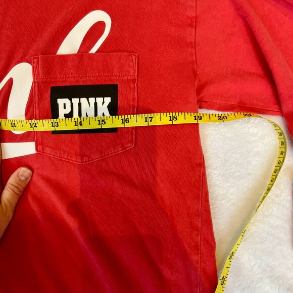 VS PINK, Coral Long-Sleeve Tee, Size XS - Picture 8 of 8